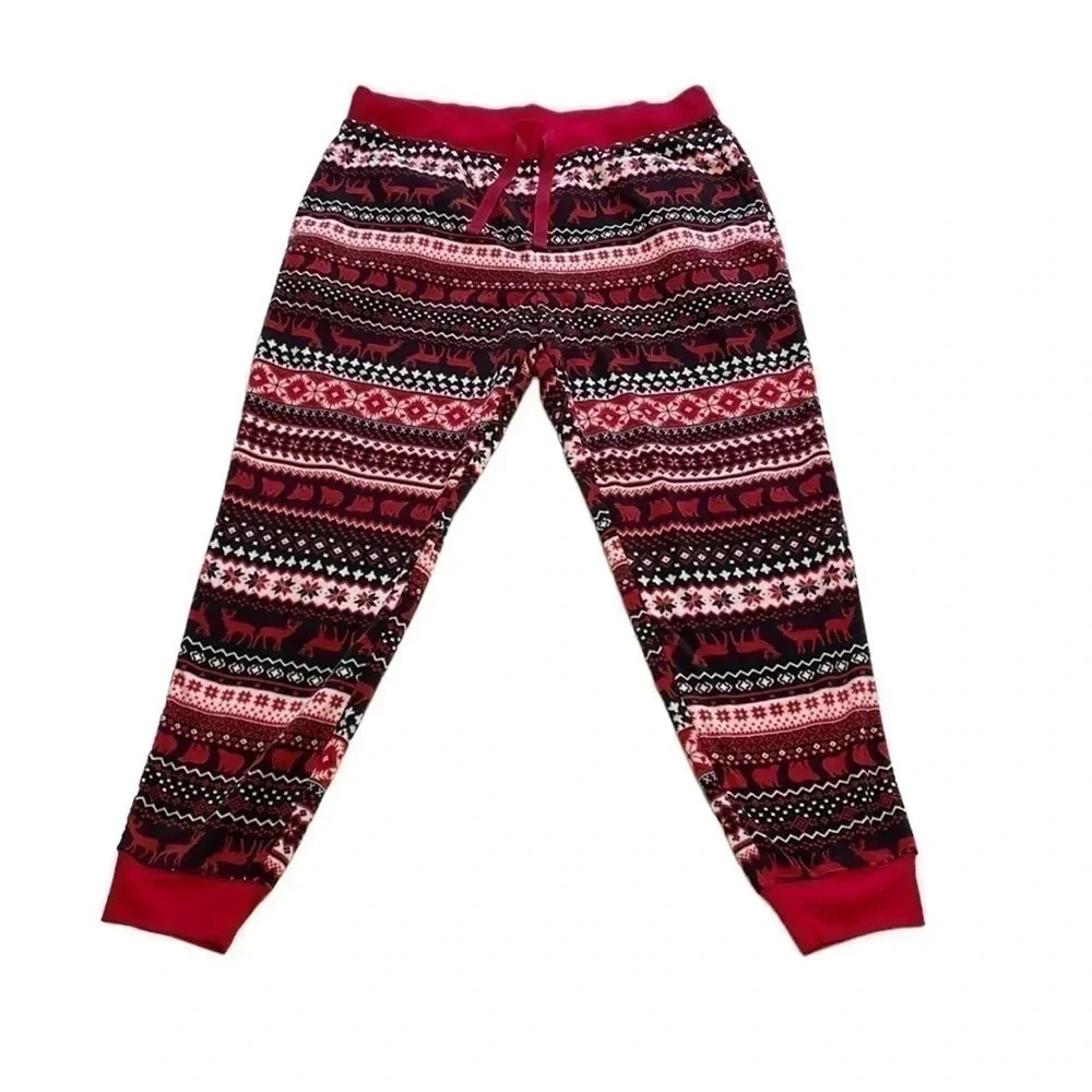 Joe Fresh Woodland Animals Fleece Pajama Pants - Size Large